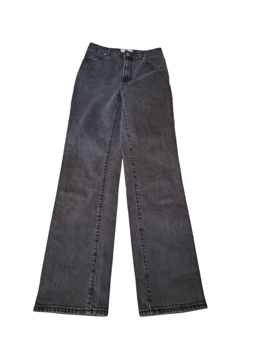 ROLLA'S Black Washed Flare Jeans High Rise Straight Ladies 26 Australian Brand
